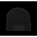 Gorro con parche y forro polar Black