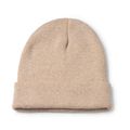 Gorro de poliéster doble capa Beige Talla Única Adulto