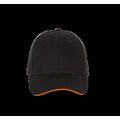 Gorra con Correa de ajuste Black / Orange