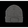 Gorro dobladillo con Parche Grey Heather