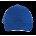 Gorra algodón grueso Royal Blue / White
