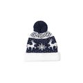Gorro Navideño con Pom Pom a Juego Mar