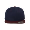 Gorra bicolor snapback Navy / Maroon