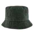 Gorro bob de algodón efecto lavado Verde