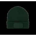 Gorro dobladillo con Parche Forest Green