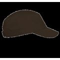 Gorra de algodón con cierre de velcro Chocolate