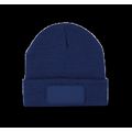 Gorro dobladillo con Parche Royal Blue