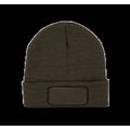 Gorro con parche y forro polar Dark Khaki