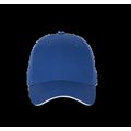Gorra sencilla de algodón Royal Blue / White