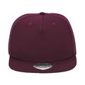 Gorra rapper ajustable Burgundy