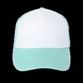 Gorra trucker con ajuste de plástico White / Pastel Cyan