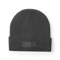 Gorro con etiqueta exterior personalizable Gri