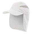 Gorra de microfibra con solapa trasera Bl
