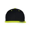 Gorra bicolor snapback Black / Neon Yellow