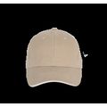 Gorra de algodón orgánico con cierre ajustable Wet Sand / White