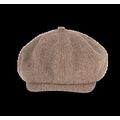 Gorra boina de poliéster Herringbone Sand L/Xl