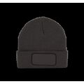 Gorro dobladillo con Parche Dark Grey