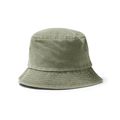 Gorro de algodón bob efecto lavado Verde Kaki Talla Única Adulto