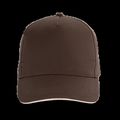 Gorra con banda de transpiración Chocolate / Beige