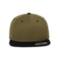 Gorra bicolor snapback Olive / Black