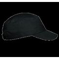 Gorra de algodón con cierre de velcro Black