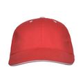 Gorra de algodón con cinta antisudoral Rojo UNICA