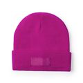 Gorro con etiqueta exterior personalizable Fucsi