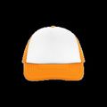 Gorra vintage poliéster Orange / White