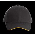 Gorra algodón grueso Dark Grey / Yellow