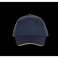 Gorra con banda de transpiración Navy / Yellow