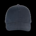 Gorra de algodón grueso con 5 paneles Navy