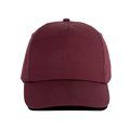 Gorra 5 paneles ajustable Burgundy