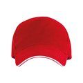 Gorra de algodón 5 paneles antisudoral Rojo UNICA