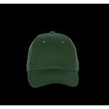 Gorra de algodón 6 paneles ajustable Forest Green