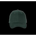 Gorra de algodón con 6 paneles y cierre ajustable Forest Green