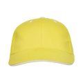 Gorra de algodón con cinta antisudoral Amarillo UNICA