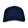 Gorra de algodón con cinta antisudoral Marino UNICA
