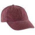 Gorra de algodón con efecto lavado Rojo