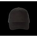 Gorra de algodón grueso con 5 paneles Black