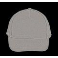 Gorra de algodón grueso con 5 paneles Light Grey