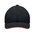 Gorra algodón grueso de 6 paneles con cierre de hebilla metal