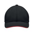 Gorra algodón grueso de 6 paneles con cierre de hebilla metal