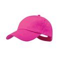 Gorra algodón niño de 5 paneles y cierre de velcro Fucsi