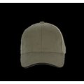 Gorra de algodón orgánico con cierre ajustable Organic Khaki / Black
