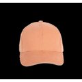 Gorra de algodón orgánico con cierre ajustable Peach / Metal Grey