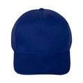 Gorra Algodón Peinado 5 Paneles con Velcro Azul Marino