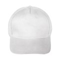 Gorra Algodón Peinado 5 Paneles con Velcro Blanco