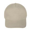 Gorra Algodón Peinado 5 Paneles con Velcro Natural