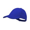 Gorra algodón peinado 6 paneles con cierre de velcro Azul