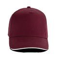 Gorra con banda de transpiración Burgundy / White